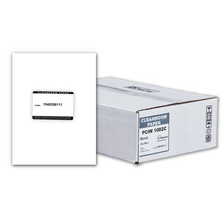 PURE IMAGE Pure Image Poly Cleanroom Paper, 8.5x11, White 22lb, 250 sheets/ream, 10 reams per/PK PCIW 1082C